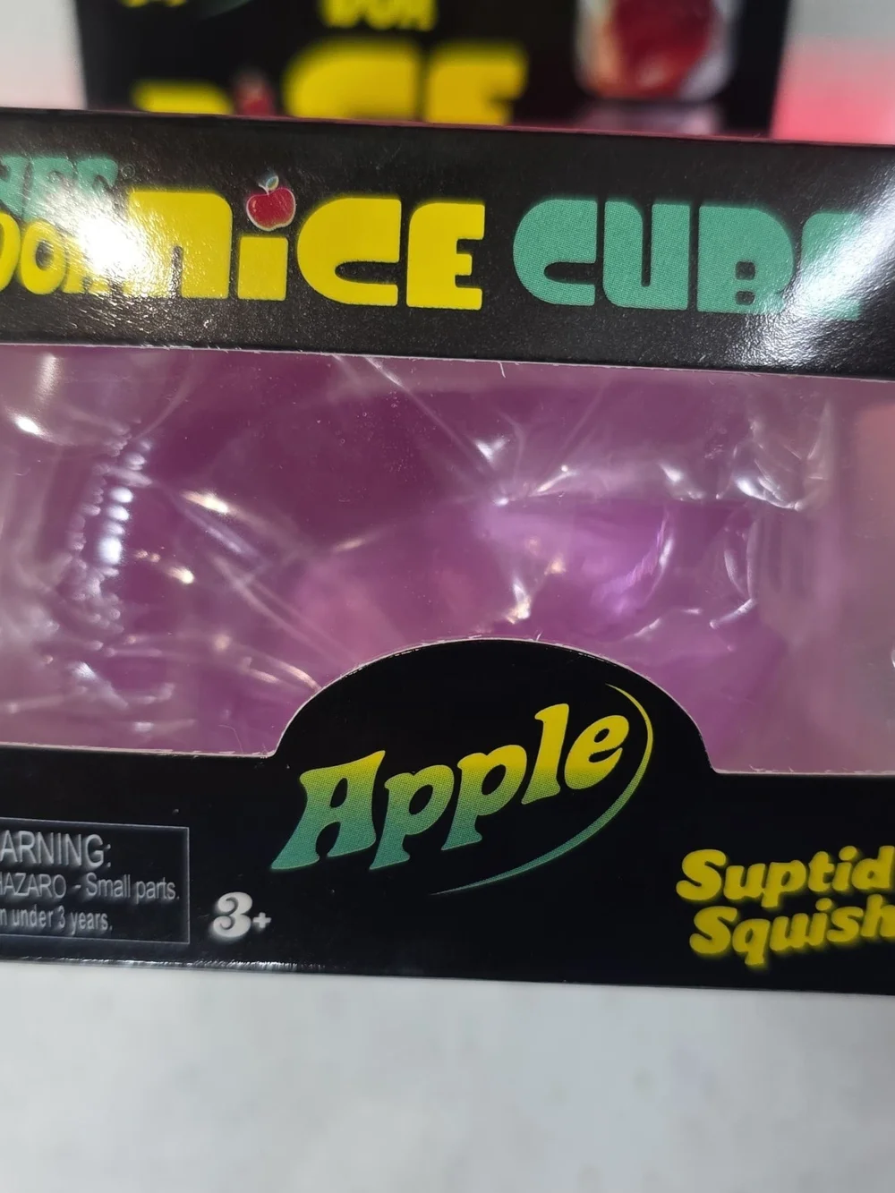 Nee Doh Apple Nice Cube Squish Toy